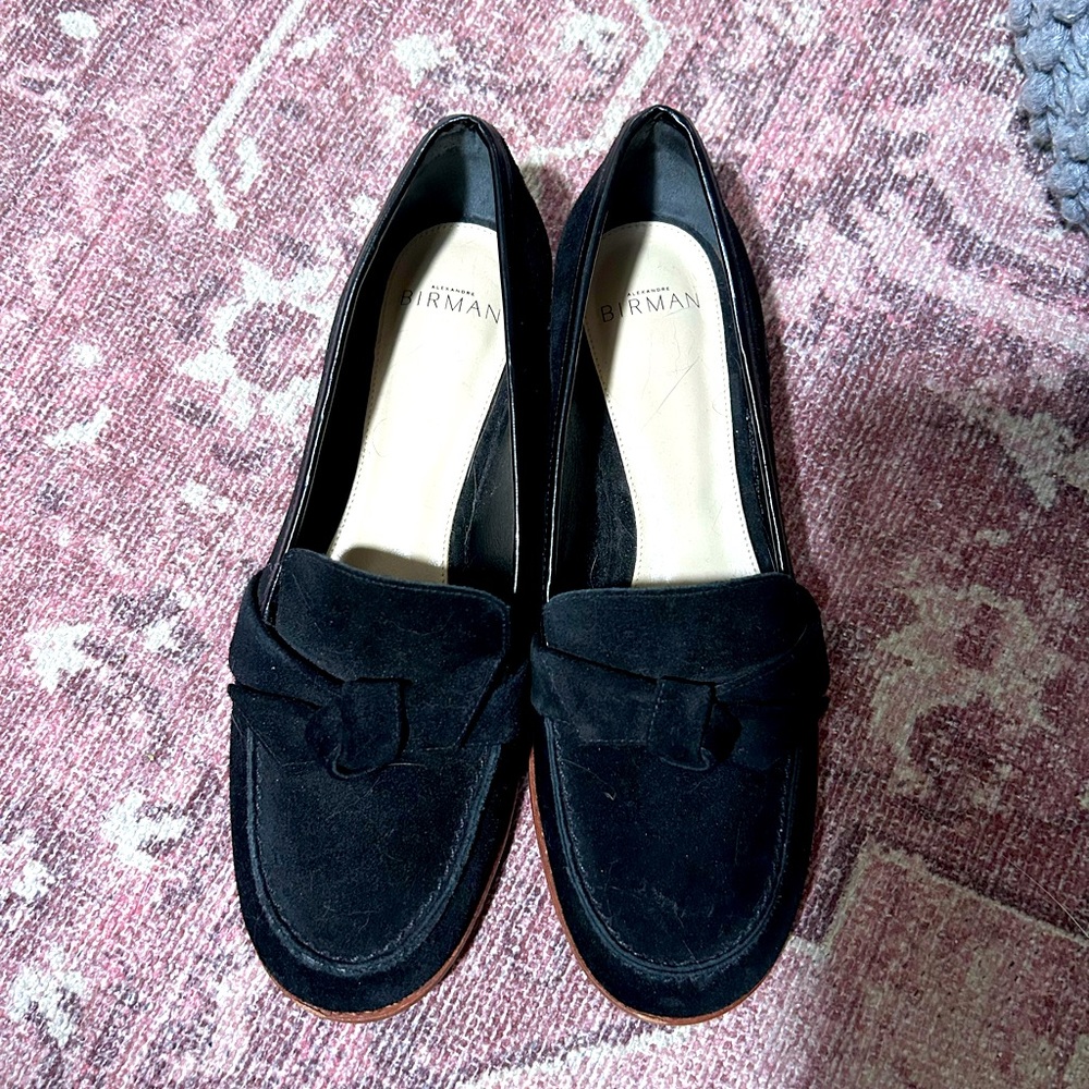 Alexandre Birman- New Black Suede Loafers- Size 38